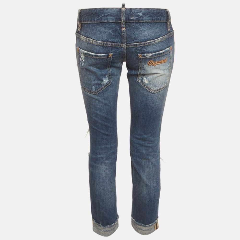 Dsquared2 Blue Distressed Denim Slim Fit Jeans S/waist 29" - Picture 3 of 7